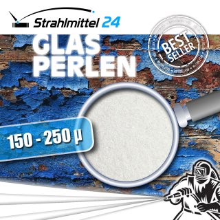 25 kg Glasperlen Strahlmittel 150-250 µm