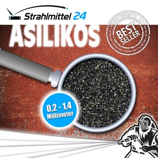 1050 kg Asilikos Strahlmittel 0,2-1,4 mm
