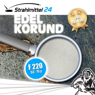 250 kg Edelkorund weiss F220 (53-75 µm)