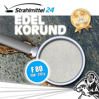 25 kg Edelkorund weiss F80 (150-212 µm)