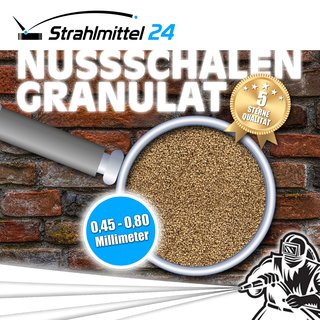 25 kg Nussschalengranulat 0,45-0,80 mm